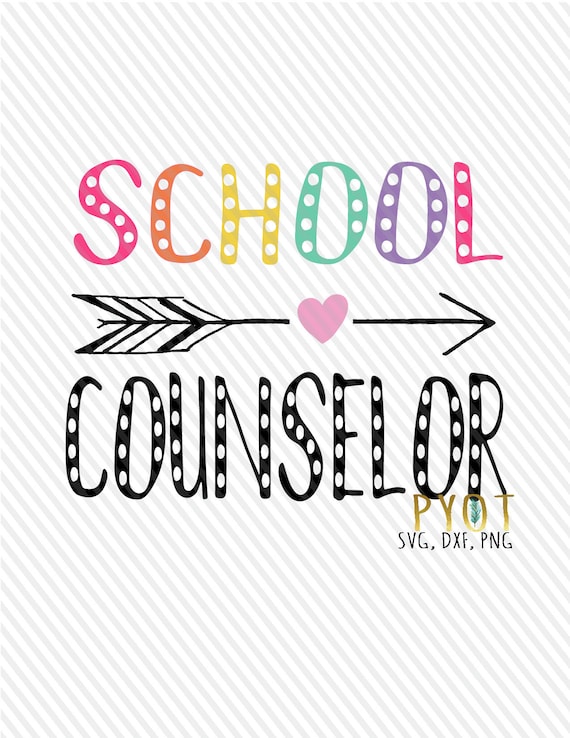 School Counselor Svg Dxf Png Etsy