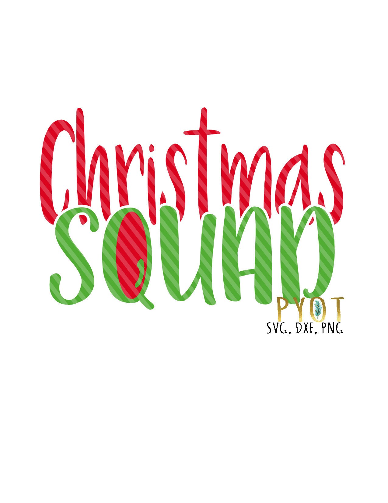Christmas Squad SVG DXF PNG | Etsy