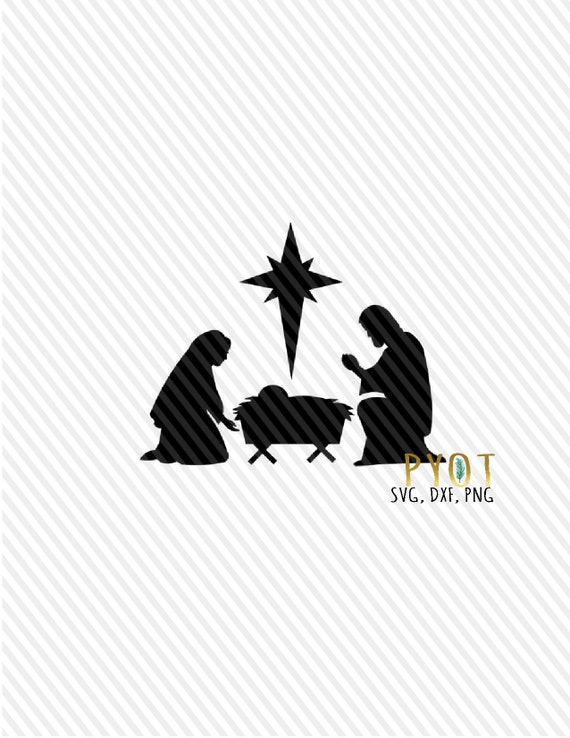 Download Nativity SVG DXF PNG | Etsy