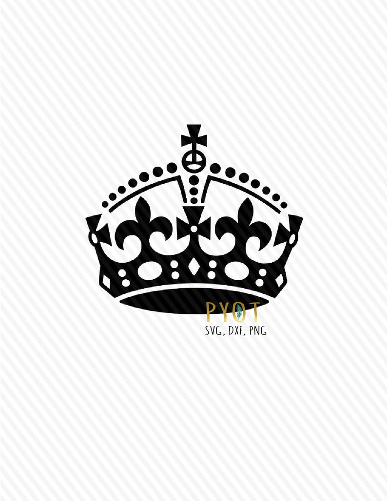 Download Crown Keep Calm Look SVG DXF PNG | Etsy