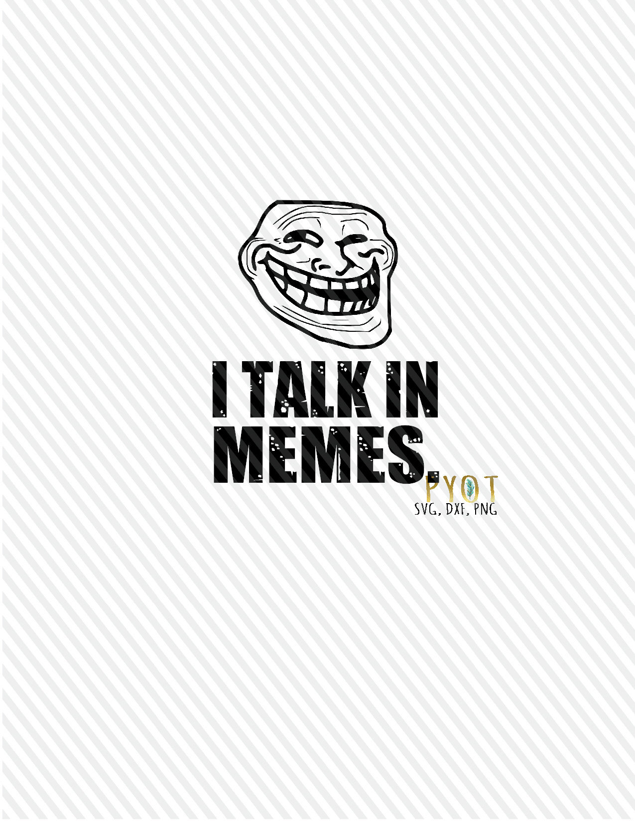 Troll Face Svg & Png Bundle Memes Internet Memes Clipart Printable