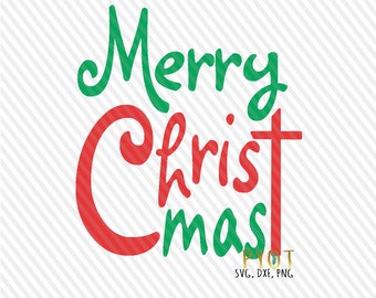 Merry Christ mas SVG, DXF, PNG