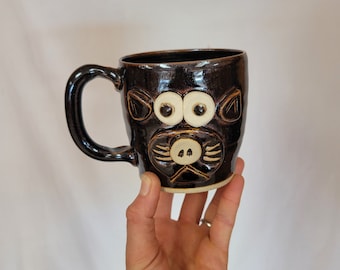 MR CUDDLESWORTH. Cat Lover Coffee Cup. Mugs for Cat Owners. Pet Animal Lover Gifts. Vet Groomers Gift. Funny Face Mugs. NelsonStudio Ug Chug