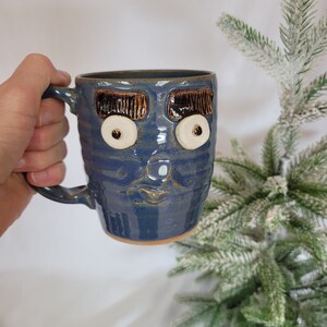 Nelson Studio Ug Chug Face Mug. Funny Coffee Cups and Mugs. Traditional Southern Folk Pottery. Functional Art. Funny Gifts for Coffee Lovers image 3