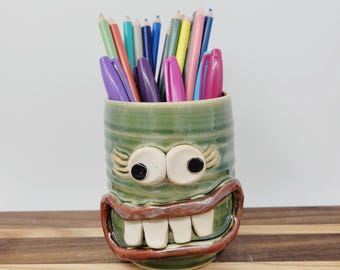 Desktop Pen and Pencil Cup. Toothbrush Holder. Funny Gifts for Mom