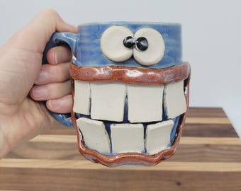 COFFEE ADDICT Face Mug | Nelson Studio Ug Chug Coffee Cup