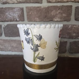 Floral Butterfly Ceramic Pot (5"x5") – Decorative Plant Planter