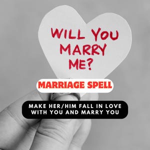 MARRY ME NOW &#39;Zauber | Ehe Zauber | Starke Bindung | Liebe & Obsession Zauber | Vorschlag Heiratszauber