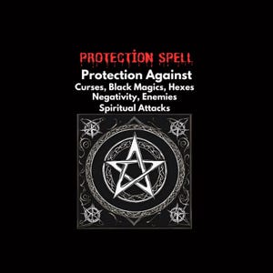 Super Strong Protection Spell, Aura Cleansing Spell, Removes Negative Energy, Spiritual Guidance, Permanent Protection Spell, Same Day Cast