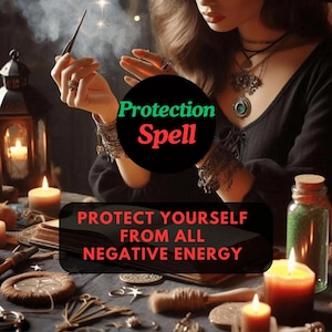 Super Strong Protection Spell, Aura Cleansing Spell, Removes Negative Energy, Spiritual Guidance, Permanent Protection Spell, Same Day Cast