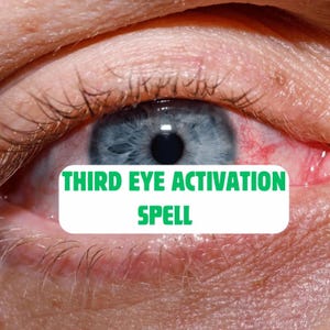 Third Eye Opening Spell, 3rd Eye Activation Spell, Hidden Abilities, THIRD EYE AWAKENING Spell/ Unlock Your Psychic Potential, Same Day