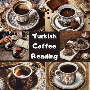 Lettura psichica del caffè turco, lettura del caffè, cartomante, lettura alla cieca, lettura dell'anima gemella