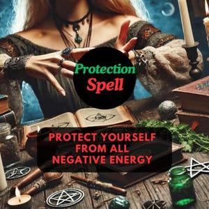Super Strong Protection Spell, Aura Cleansing Spell, Removes Negative Energy, Spiritual Guidance, Permanent Protection Spell, Same Day Cast