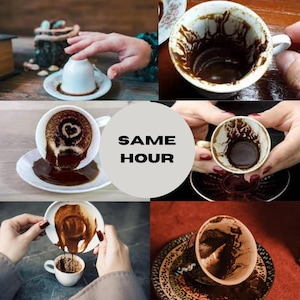 Lettura del caffè, lettura dettagliata della tazza di caffè turco, lettura del cartomante, lettura del caffè, lettura dell'anima gemella