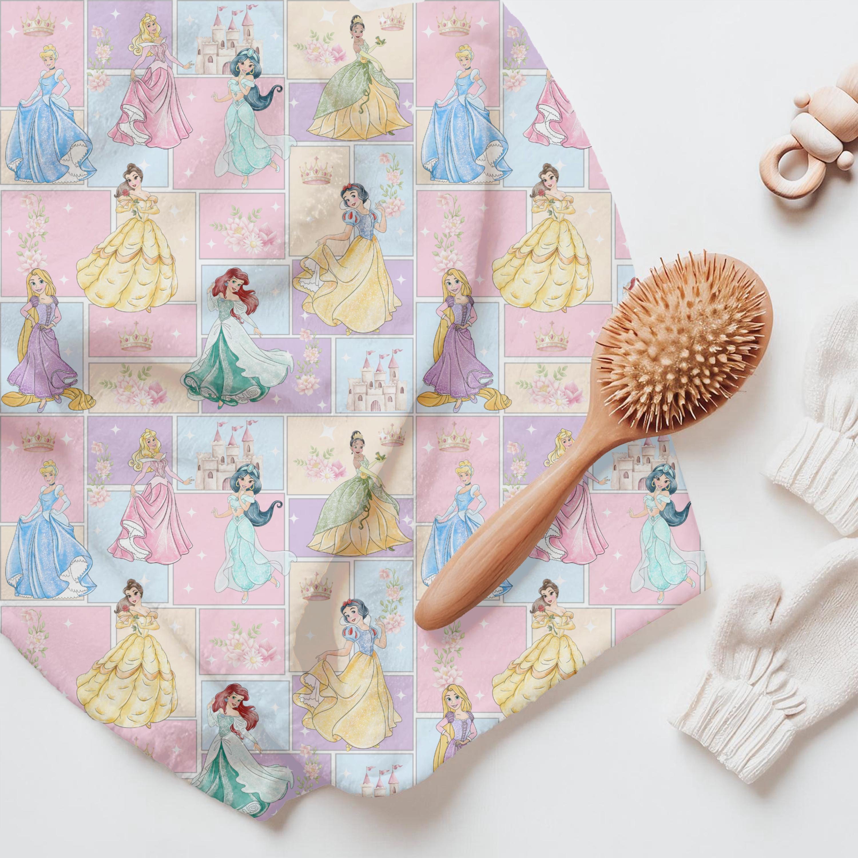 Cartoon Princess Patchwork Seamless Pattern: Magical World Fabric ...