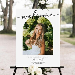 Graduation Sign, High School Graduation Sign, Senior Graduation Party Decor, Class of 2025 Yard Sign, Grad Banner, Graduation Welcome Sign