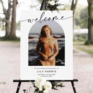 Graduation Welcome Sign 2025, Class of 2025 Sign, Graduation Party Decor, Grad Yard Sign, Graduation Banner, Senior Graduation Decorations