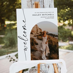 Graduation Welcome Sign 2025, Grad Welcome Sign, Grad Party Decor, Senior Graduation Yard Sign, Class of 2025 Banner, Graduation Signage