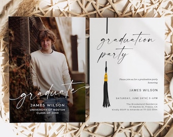 Senior Graduation Invite 2026, Graduation Party Invite, Graduation Announcement, Grad Invitation, Grad Invite, College Graduation Invite