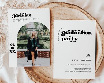 Grad Invite 2026, Graduation Party Invite, Graduation Announcement, Grad Party Invite, Graduation Decor, High School Graduation Invitation
