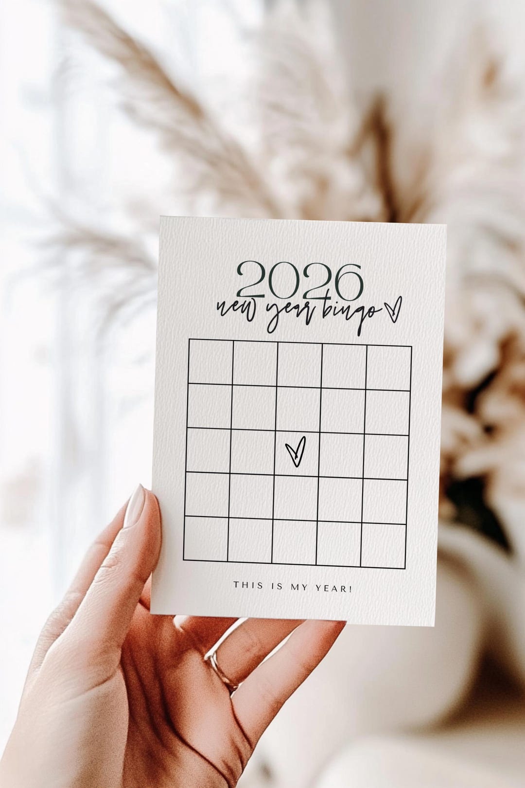 2026 Printable Bingo Card 2026 Vision Board New Years Bingo Card 2026 Il By8a 