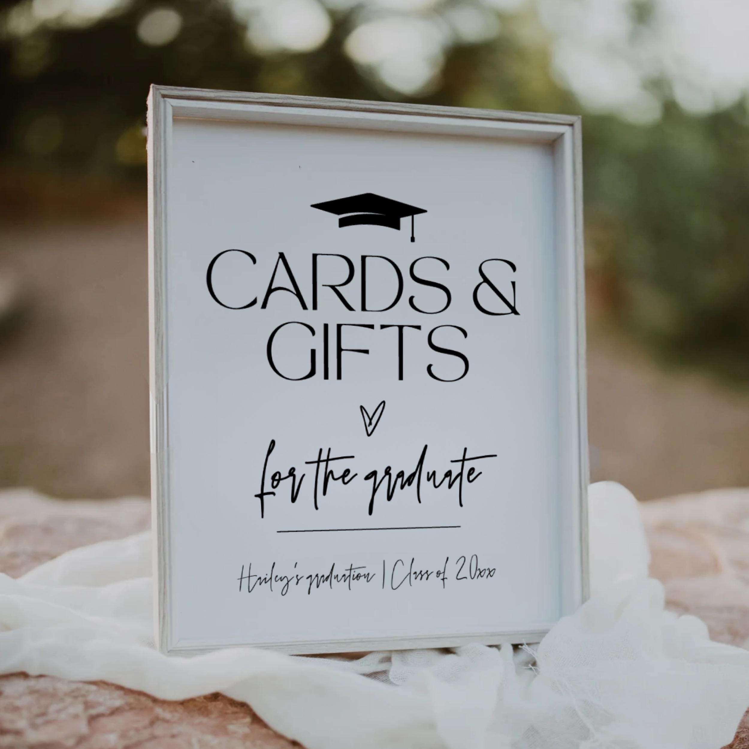 Editable Grad Sign Bundle, Grad Party Decor, Graduation Party Sign ...
