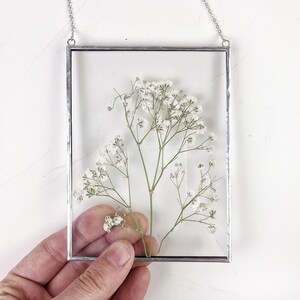 Pressad glasram med babys andetag: Blomsterkonst (3x4)