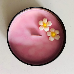 Cherry Blossom Lane - Highly Scented Handmade 8oz Container Candle