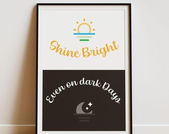 A little progress each day, Mental Health Poster, Progress Quote, Motivational Office Decor, School Counselor
