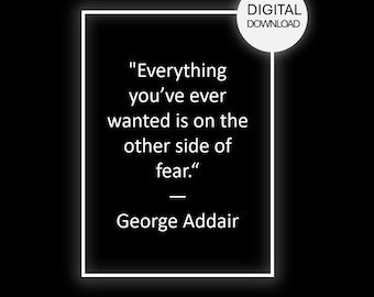 Poster con citazione motivazionale, decorazione per casa e ufficio (download digitale)