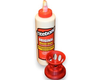 Soporte para botellas de pegamento: soporte de pegamento invertido para carpinteros, artesanos y proyectos de bricolaje.