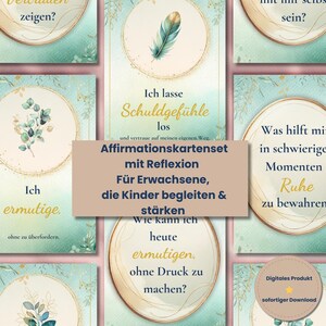 Affirmationskarten für Erwachsene | Reflexion & Stärkung | Eltern, Pädagogen und Begleiter | Digitales Produkt zum Download