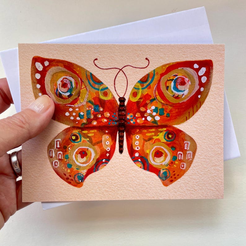 Butterfly Beauties - Blank Note Card Set of 4 - With Envelopes ...