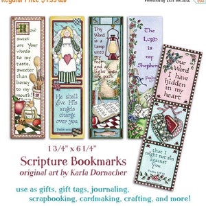 BOOKMARKS... Encourging... INSTANT Download Scripture Verse Digital Printable Download Christian Religious