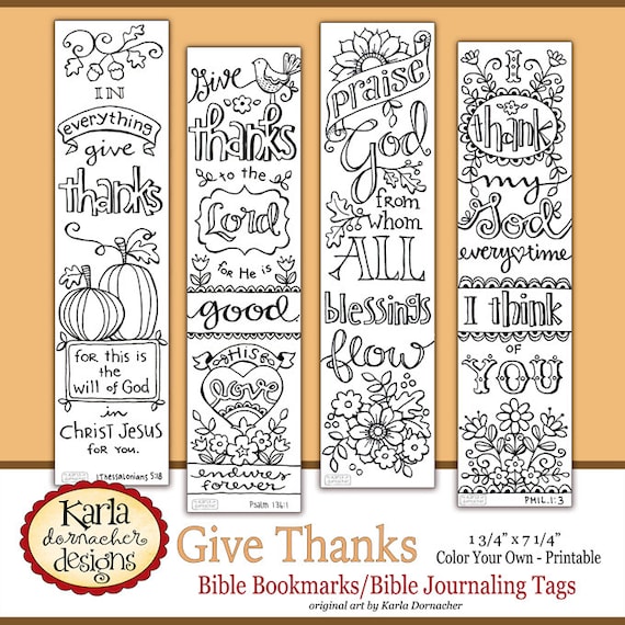 thanksgiving give thanks color your own bible journaling etsy