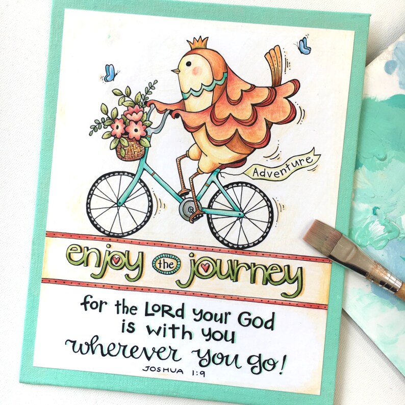 JOSHUA 1:9... Enjoy the JourneyColoring Collection Bible Journaling Bookmarks INSTANT DOWNLOAD Scripture Christian image 4