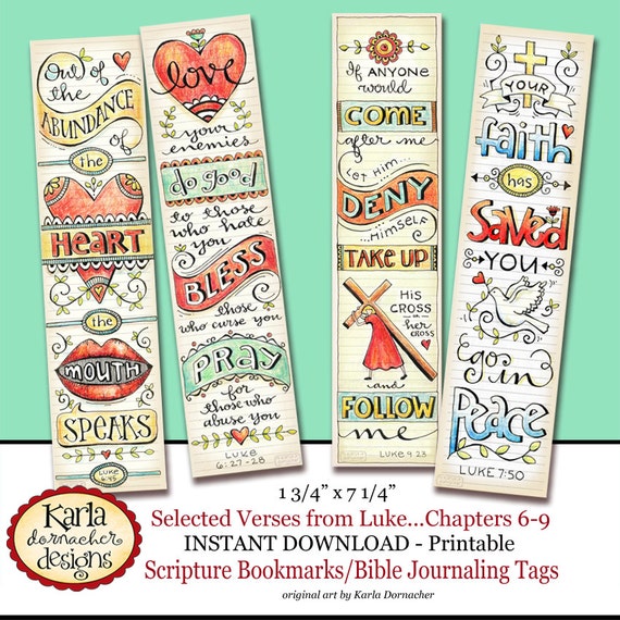 Luke 6 9 Bible Bookmarks Journaling Tags INSTANT