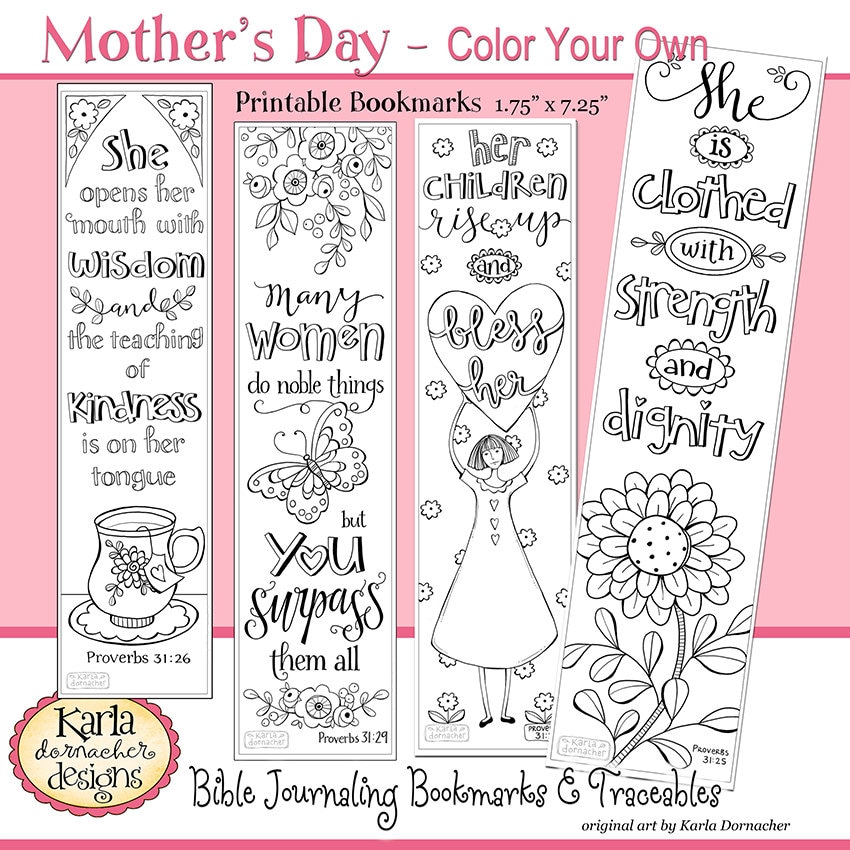 PROVERBS 31... A Godly Woman... Color Your Own, Bible Bookmarks, Bibl…