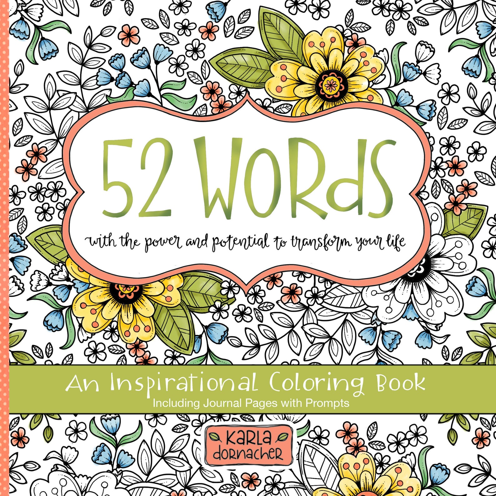 INSTANT DOWNLOAD 52 WORDS With Journal Pages Christian Coloring Book ...