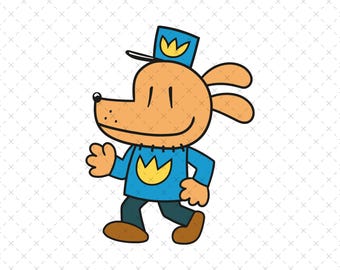 Dog Man SVG en PNG, Dogboy-shirtontwerp (digitale download)