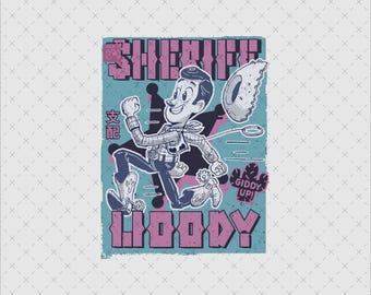 Anime Woody Character PNG, Toy Story Clipart (Digital Download)