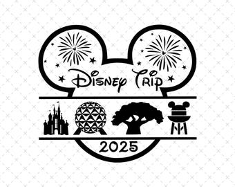 Familie-uitstapje 2025 SVG PNG, Magical Kingdom Vacation (directe download)