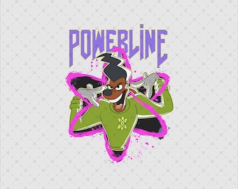 Powerline Stand Out Tour 95 Png Svg, Instant Download, Retro Concert Graphic, Goofy Movie Shirt Print