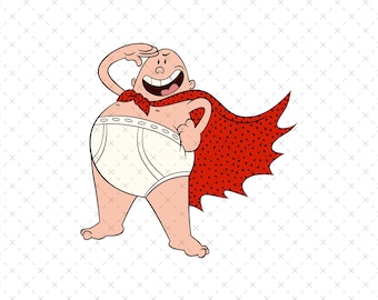 Captain Underpants verjaardag SVG PNG, Dogman, Dogboy (digitale download)