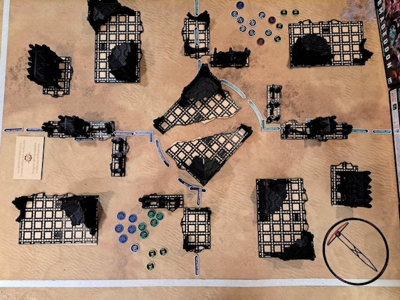 Terrain Footprints/templates Compatible With Warhammer 40K 11TH