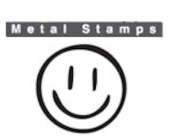 SMILEY FACE Metal STAMP 3mm 1/8 inch by ImpressArt Square Shank Steel Punch for Hand Stamped Jewellery Making Happy Face Design