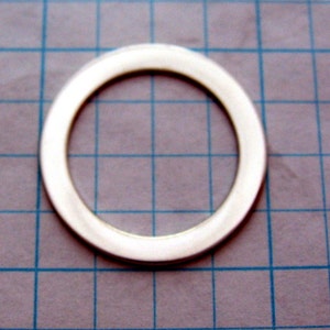One inch 22ga Sterling Silver Stamping WASHER Blanks Disc Jewlery Supplies 1 inch Round Circle 3/4 inch hole 22 gauge SMOOTH Quality