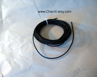 Cordon en cuir rond de 2,5 mm, cuir grec noir souple pour la fabrication de bijoux, colliers, bracelets, perles, loisirs créatifs, en vrac, 150 pieds
