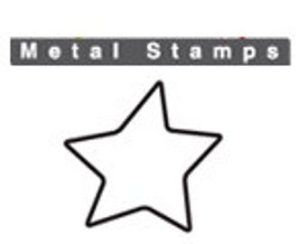 Fun STAR Metal Design STAMP 3mm 1/8 inch by ImpressArt Square Shank Steel Punch for Hand Stamped Jewellery Making