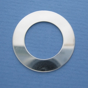 1 inch 20 gauge Sterling Silver Stamping WASHER Disc Blanks SMOOTH Burnish Fine Jewelry Quality You get 5